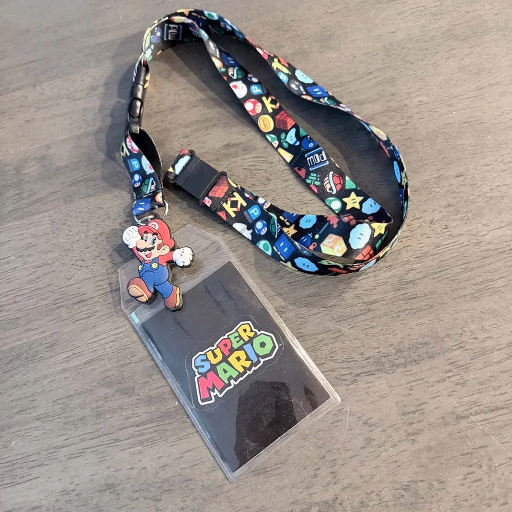 Nintendo Super Mario Lanyard with ID Holder - Multicolor